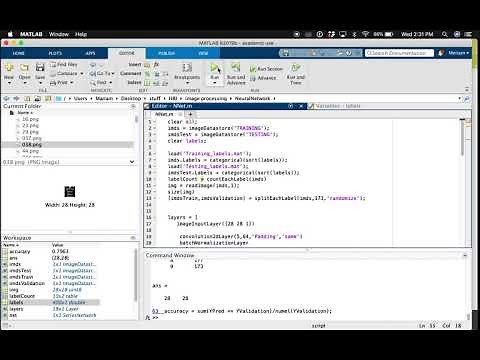 Neural Network for Image classification on Matlab