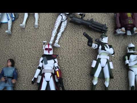 Star Wars The Clone Wars action figure collection