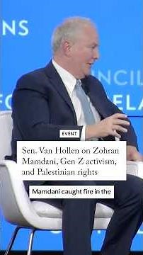 Sen. Van Hollen on Zohran Mamdani, Gen Z activism, and Palestinian rights
