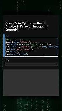 OpenCV in Python — Read, Display & Draw on Images in Seconds!