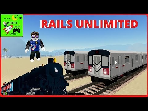 Johny Shows Rails Unlimited Roblox Train Game Update With MTA Subway Trains & Polar Express