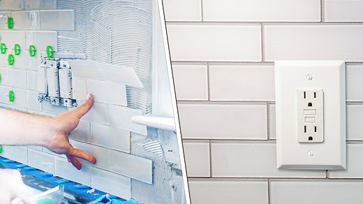 How To Install Subway Tile 🛠 Installing TILE BACKSPLASH for the FIRST TIME — Crafted Workshop