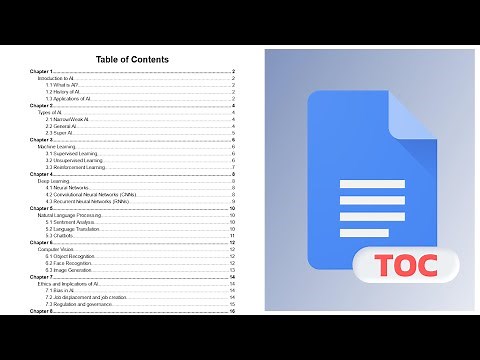 How to Make a Table of Contents in Google Docs