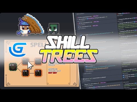 Gdevelop Tutorial - How To Make Skill Trees EASY!