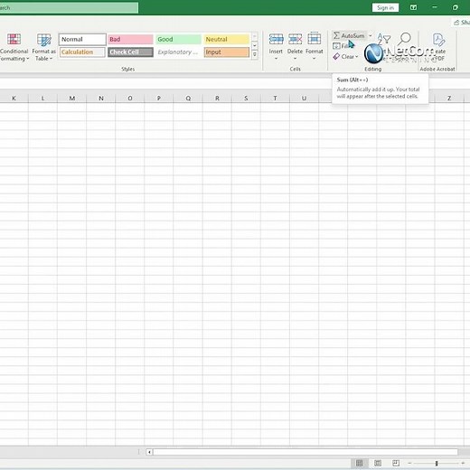 EXCEL Made Easy Calculate Totals FAST with AutoSum?