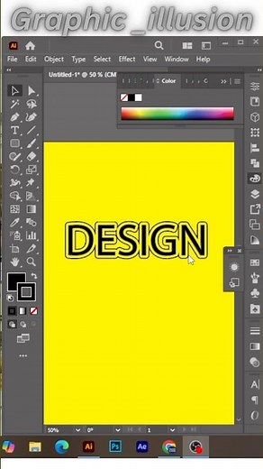 Typography magic in Illustrator ✨ | Learn creative text design in simple steps! #textdesign