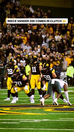 133K views · 3.5K reactions | What a catch from Reece Vander Zee 勞He put the Hawkeyes in field goal range to secure the win over Michigan State 欄 | Big Ten Network | Facebook