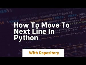 how to move to next line in python
