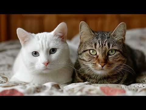 Playlist(cat purring) - Cozy White Cat Relaxing in Sunlight ☀️🐱