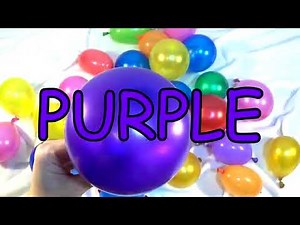 "The Balloons Popping Show" for LEARNING COLORS - Children's Educational Video Part I