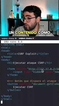 Vulnerabilidad CROSS-SITE REQUEST FORGERY y la Importancia de Protegernos #SHORTS