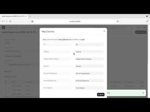 ERPNext:CRM-1.1-How to Import Lead from Excel & CSV in ERPNext CRM-Dummy data