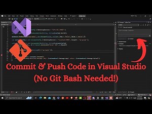 Commit & Push Code in Visual Studio (No Git Bash Needed!)