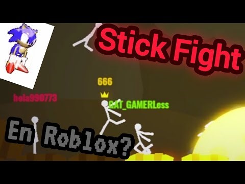Recrearon Stick Fight en Roblox