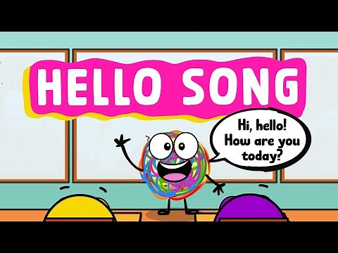 Hi, Hello Song! Greeting Song for Kids | Preschool Songs | A Little SPOT