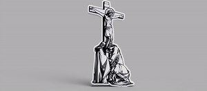 JESUS CHRIST CRUCIFICATION LED SIGN