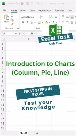📊 Excel Challenge 12: Create Your First Chart! 💚 | Excel for Beginners Ready to turn your data into something visual? Let’s build your very first chart in Excel — step by step! 🚀 Here’s your challenge: ✔️ Create a simple table (try Month   Actual Spent) ✔️ Highlight your data → Insert → Column Chart ✔️ Add a clear title   data labels so it’s easy to read ✔️ Try switching to a Line or Bar chart — notice how each one tells a different story 📈 ✔️ Customise it: colours, size, layout… make it you