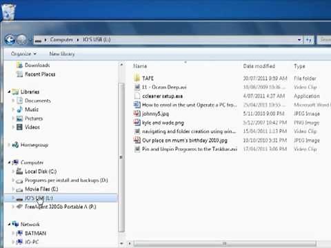 Navigate to folders and files and open files using Windows Explorer