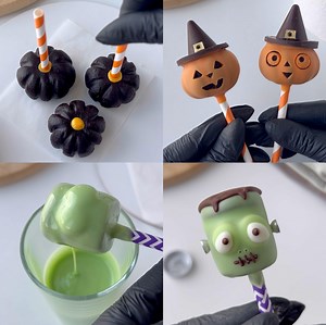 Cute Halloween Popsicles ! 👹🍫🎃 | Simple
