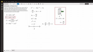 Optimization (Minimize Material Cost For a Fixed Volume)