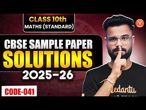 CBSE Class 10 Maths Standard Sample Paper Solution 2025-26 📘 | Kishore Sir