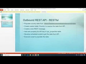 Outbound REST API ServiceNow