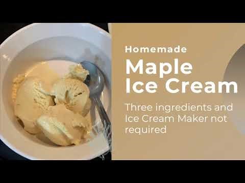 Homemade Maple Ice Cream Recipe