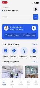 Healthcare Reactnative application UI Coding