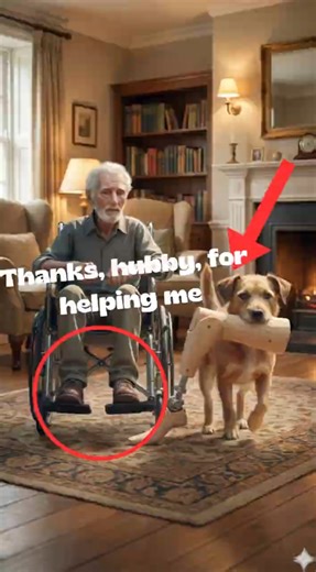 Loyal Service Dog Helped The Old Man Move His Wheelchair😥#pawresq #usa #karma #kindness #rescue