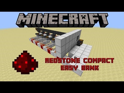 Minecraft Redstone Bank | Easy Bank Building Tutorial