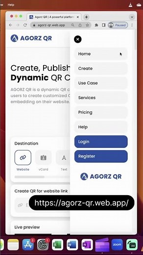 Free dynamic QR codes generator