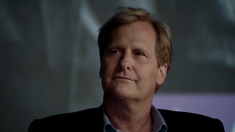 Will McAvoy (Jeff Daniels) gives a defining speech at Northwestern