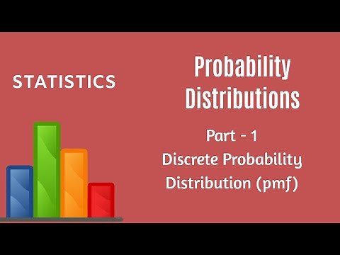 Probability Distributions - Discrete Probability Distribution - pmf - Part 1 - Statistics