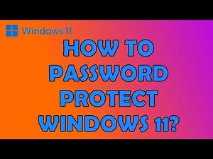 🔓 How To Create a Password For Your Laptop or Computer in Windows 11 🔓