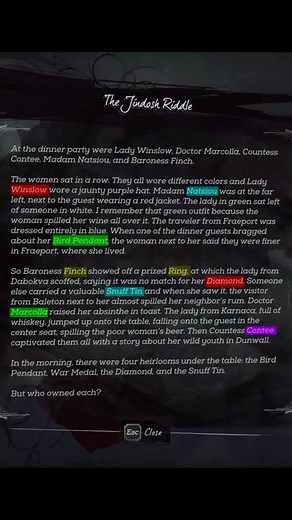 Jindosh Riddle | Eureka Achievement | Dishonored 2