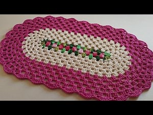 TAPETE OVAL SARA MODIFICADO FÁCIL RÁPIDO E MEGA ECONÔMICO 207gramas