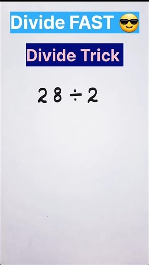 Division Tips and Tricks | Easy Division Tricks for Large and Small Numbers😎 #maths #math #tricks