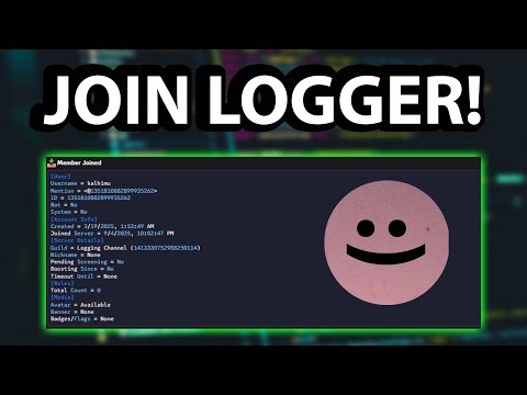 How to EASILY make a join logger in Discord