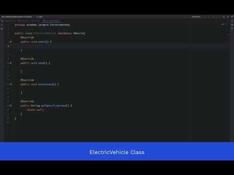 Coding the Factory Method Design Pattern - javapro.academy