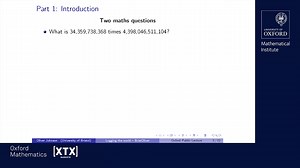 Two maths questions, one tough, one easy. Or so it seems. So begins Oliver Johnson's homage to the representative brilliance of the log scale. Watch his full Oxford Mathematics Public Lecture, online Wednesday 6th March, 5-6pm and any time after: https://www.youtube.com/watch?v=UsK52iZMsxo | Oxford Mathematics