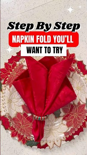 How to Fold Napkins for the Holidays 🎄