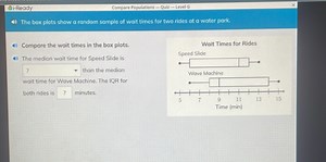 i-ReadyCompare Populations - Quiz - Level GThe box plots sho... | Filo