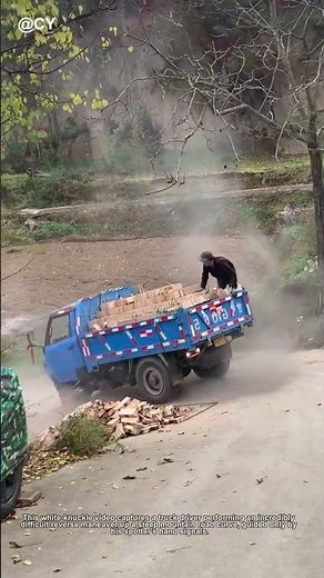 Truck Reverse Challenge! 🚛 Insane Mountain Road Back-Up with Spotter Help