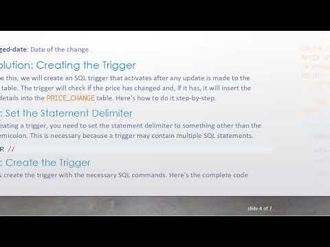 How to Create a Trigger in SQL: Step-by-Step Guide