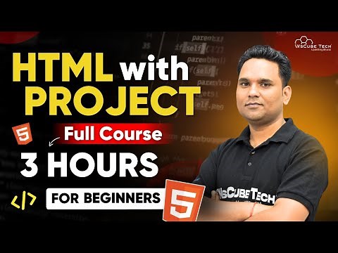 HTML Full Course for Beginners in HINDI | Learn HTML with Projects in 3 Hours [2025]