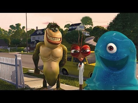 Monsters vs Aliens The Video Game All Cutscenes Gameplay
