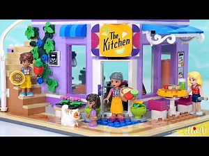 The kitchen is the 🌈💜 of the home 🌮 Lego Friends Community Kitchen build & review