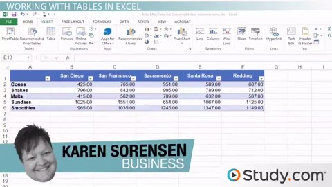 Excel Table | Overview, Format & Examples