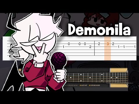 Demonila - Friday Night Funkin' (vs Selever's Mid-Fight Masses) - Guitar tutorial (TAB)