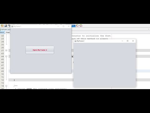 Java Open New Window On Button Click | NetBeans